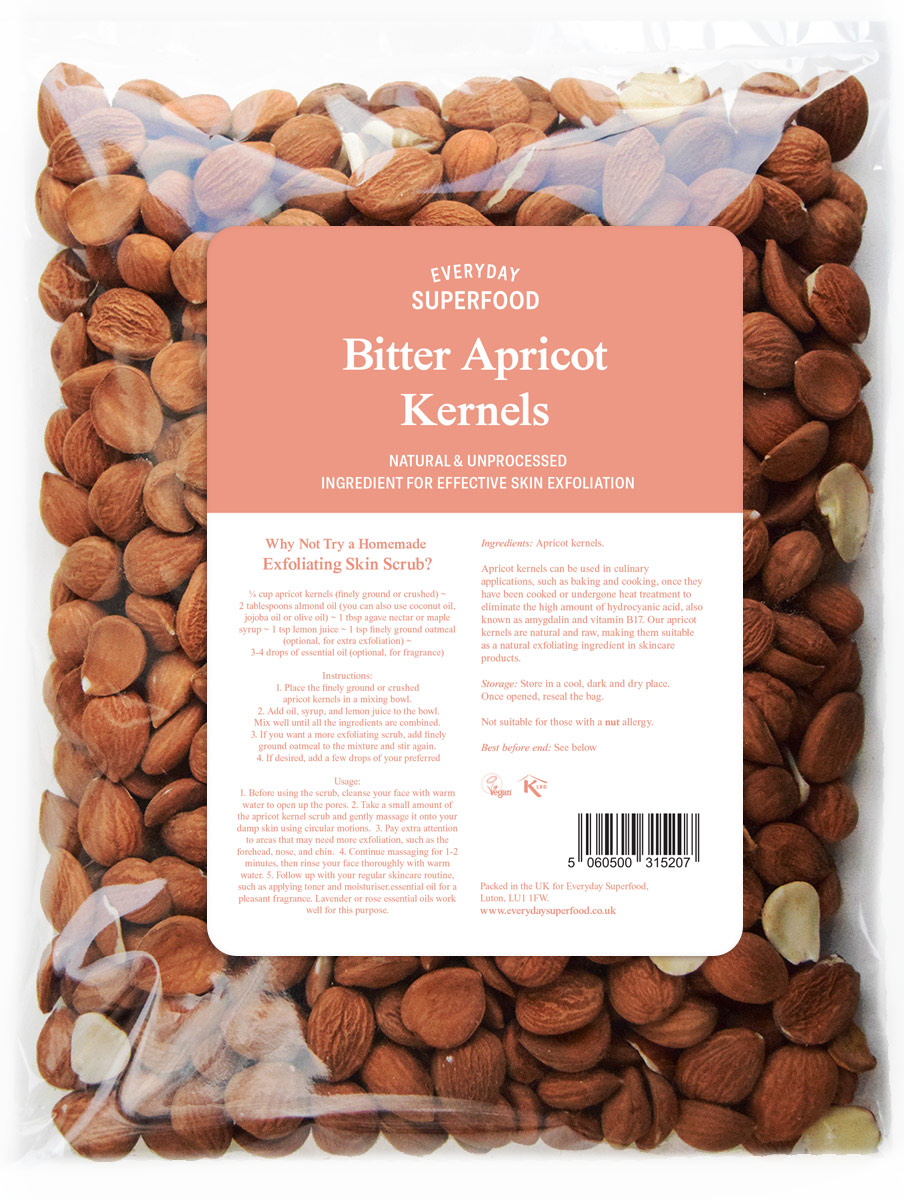 Raw Bitter Organic Apricot Kernels